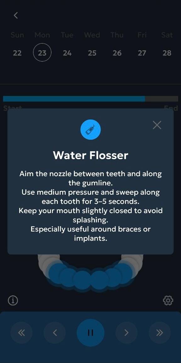 Tooth World timer screen